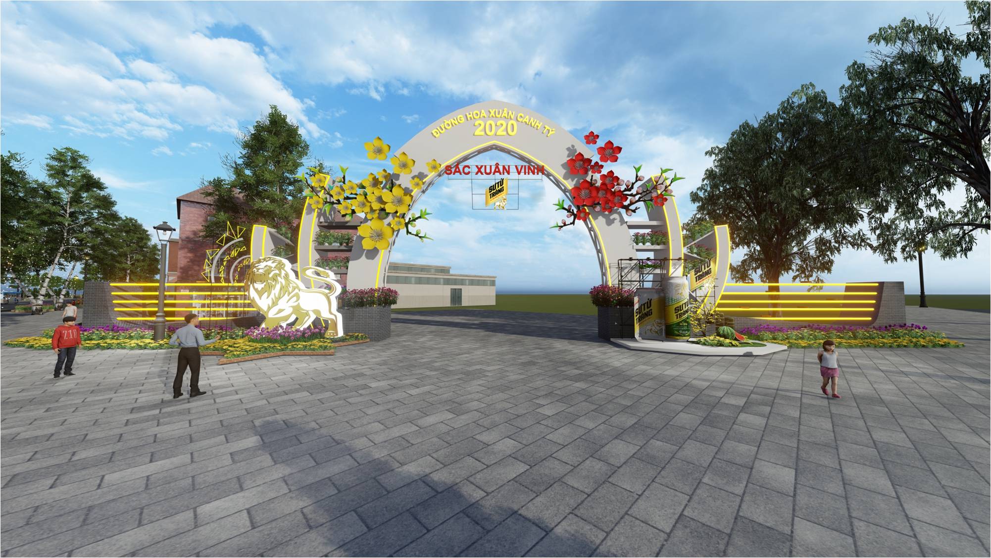 Bia Sư Tử trắng đồng hành cùng Đường hoa Xuân Canh Tý 2020